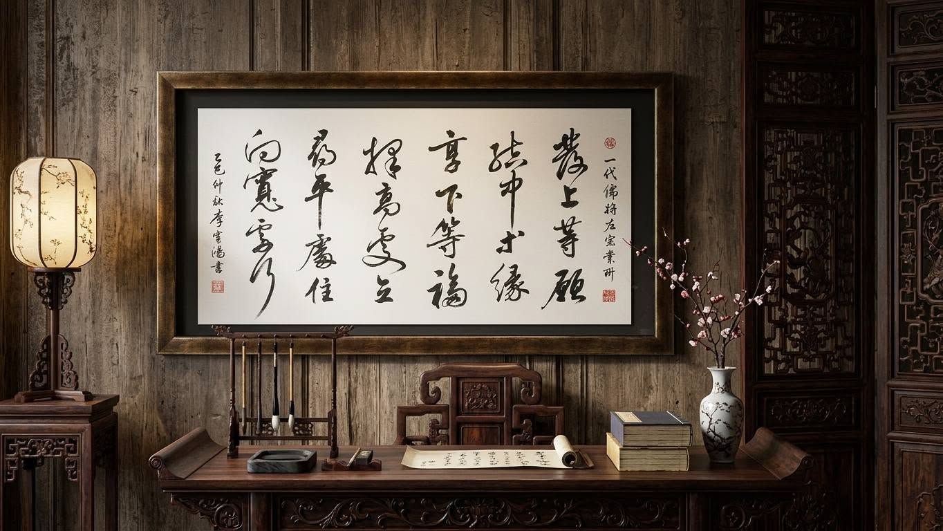 客製題字｜左宗棠人生格言作品